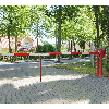 Barrière levante à vérin ajustable 3-4m