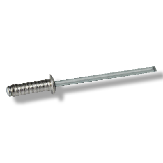 Rivet Cannelé Aluminium Tige Acier Tête Plate 4X20-Lire la description