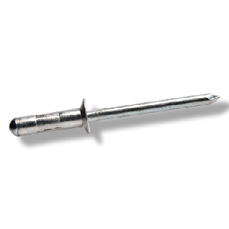 Rivet Multiserrage Aluminium Tige Acier Tête Fraisée 4.8X16.9-Lire la description