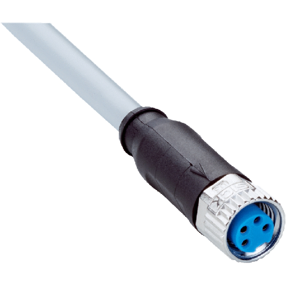 M08A Fem Droit 4p; Câble PVC 4 fils 10m-Lire la description