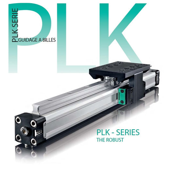 Cilindro PLK - Serie Guida a Rulli grigio/acciaio Ø 32 corsa: 850 mm-Leggi tutto