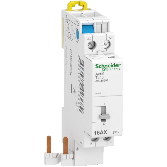 Télérupteur à raccordement rapide ACTI9 iDT40 TL 16A 230V 1P - SCHNEIDER ELECTRIC - A9C15504-Lire la description