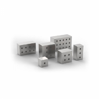 Boîte à boutons JBF 100 160 90 (LxHxP) inox AISI 304, IP66, 2 trous-Lire la description