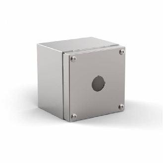 Boîte à boutons JBF 200 200 110 (LxHxP) inox AISI 304, IP66, 6 trous-Lire la description