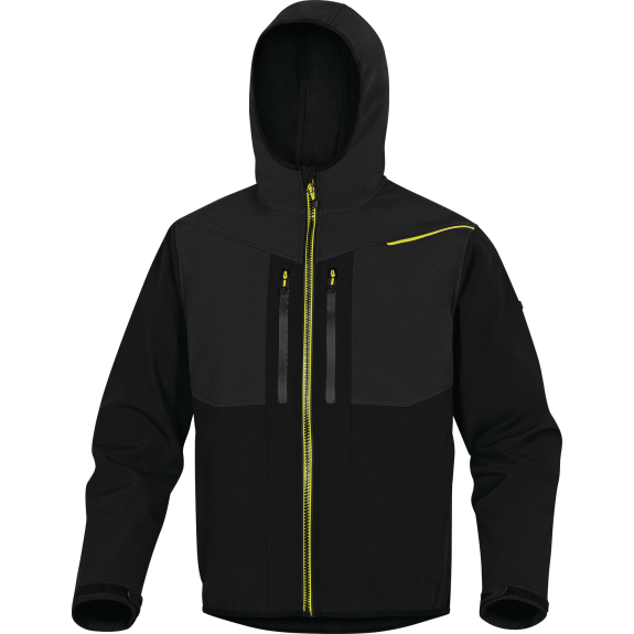 Veste Softshell 3 couches noir/jaune TS - DELTA PLUS - HORT2NJPT Veste Softshell 3 couches noir/jaune TS - DELTA PLUS - HORT2NJPT-Lire la description