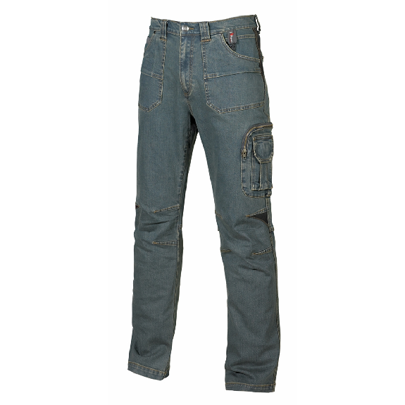 U-Power - Pantalon jeans de travail bleu Stretch TRAFFIC-Lire la description