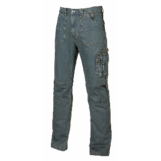 U-Power - Pantalon jeans de travail bleu Stretch TRAFFIC-Lire la description