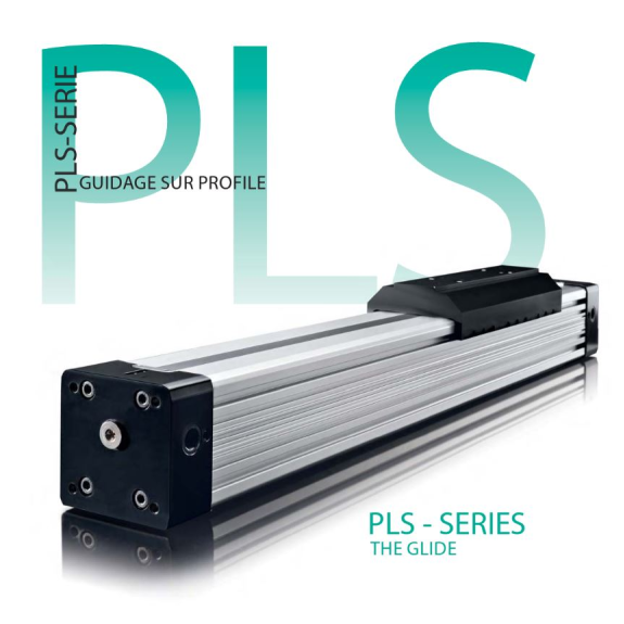 Vérin PLS - Série Guidage Sur Profilé gris/acier Ø 40 course : 950 mm Vérin PLS - Série Guidage Sur Profilé gris/acier Ø 40 course : 950 mm-Lire la description