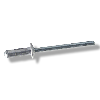 Rivet Multiserrage Aluminium Tige Acier Tête Plate 4.8X15 Blanc Pur Ral9010