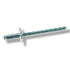 Rivet Eclaté Aluminium Tige Acier Tête Large 4.8X12