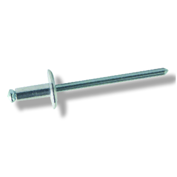 Rivet Eclaté Aluminium Tige Acier Tête Large 4.8X12-Lire la description