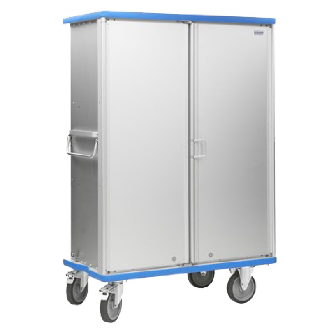 Armoire roulante avec portes battantes-Lire la description