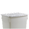 Coperchio per contenitore igienico di grande volume per carichi pesanti 400 L