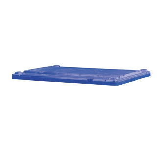Couvercle pour caisse palette monobloc sur patins ou roues 500 700 900 L-Lire la description