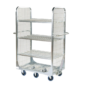 Carrello di preparazione ergonomico con timone integrato-Leggi tutto