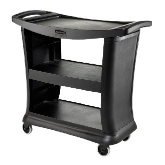 Chariot de service exécutif avec poignées ergonomiques-Lire la description