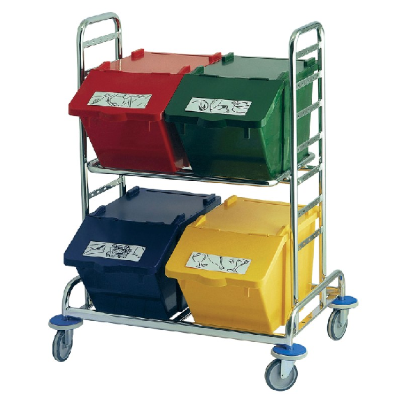 Trolley ausgestattet mit Sortierbox Trolley ausgestattet mit Sortierbox-Beschreibung lesen