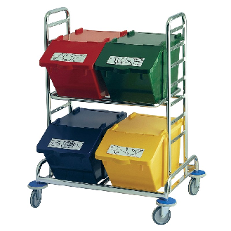 Trolley ausgestattet mit Sortierbox-Beschreibung lesen