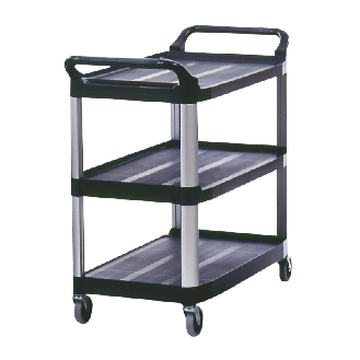 Carrello multiuso con vassoi resistenti-Leggi tutto