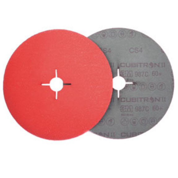 Disques fibre Cubitron II 987C D125mm G60 - 3M - P27646 Disques fibre Cubitron II 987C D125mm G60 - 3M - P27646-Lire la description
