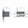 Ecrou a sertir Hexagonal Acier M6 C (0.5-3.0)