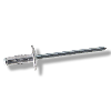 Rivet Multiserrage Aluminium Tige Inox Tête Extra-Large 4.8X10.3