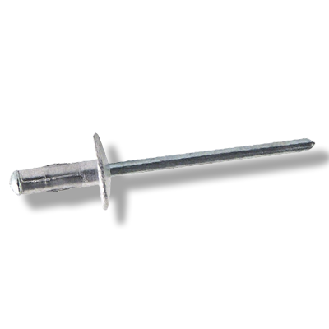 Rivet Multiserrage Aluminium Tige Acier Tête Large 3.2X8-Lire la description