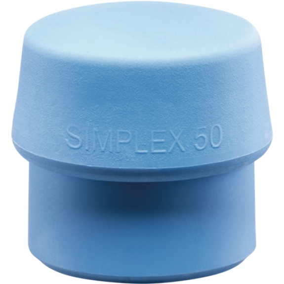 Tête de maillet à frappe amortie SIMPLEX D. de la tête 30 mm TPE-soft bleu tendre TPE bleu/doux 1,00 PCE-Leggi tutto