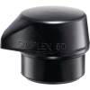 Halder SIMPLEX-Einsatz, Gummikomposition, schwarz, mit Standfu | D=60 mm |