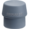 Halder SIMPLEX-Einsatz, TPE-mid, grau | D=40 mm | 3203.040