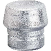 3209.080 - Boca de recambio metal blando plata Simplex  ø 80mm