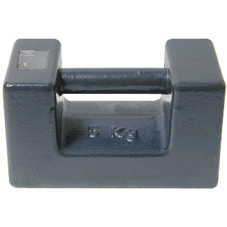 Poids rectangulaire en fonte, Poids: 5 kg-Lire la description