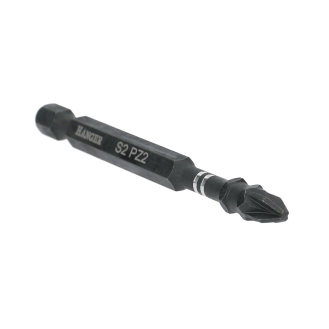 10 embouts impact 1/4'' cruciformes PZ2 longueur 50 mm - HANGER - 134074-Lire la description