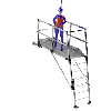 Échafaudage d'accès à la cage d'ascenseur PAT 1700/3000