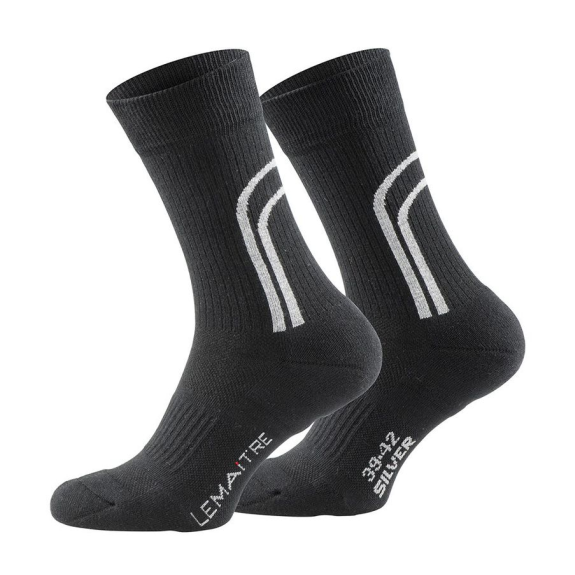 Mi-chaussettes LINDOR noir T35-37  - LINDORBLA37-Lire la description