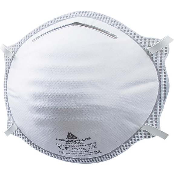 Masque respiratoire coque jetable sans soupape M1200 moules FFP2 NR D - DELTA PLUS - M1200C Masque respiratoire coque jetable sans soupape M1200 moules FFP2 NR D - DELTA PLUS - M1200C-Lire la description
