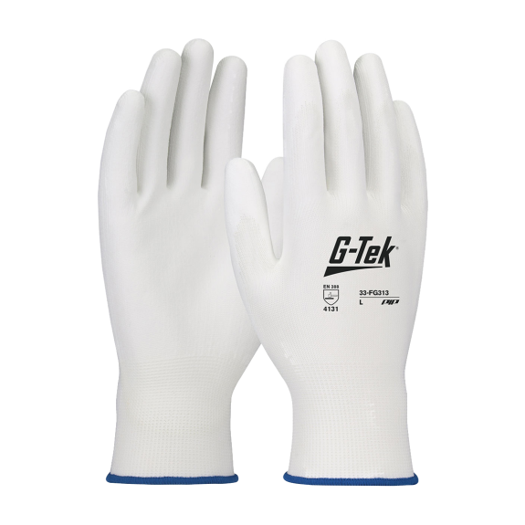 Gants tricot G-Tek® enduit polyuréthane blanc T10 - 33-FG313-10 Gants tricot G-Tek® enduit polyuréthane blanc T10 - 33-FG313-10-Lire la description