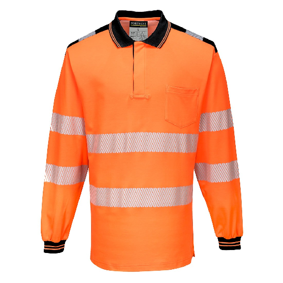 Portwest - Polo PW3 manches longues HV - T184-Lire la description