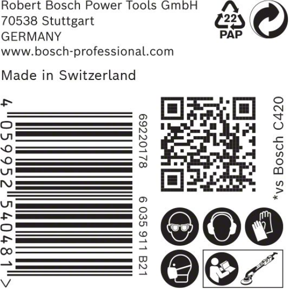 Disques abrasifs réticulés 225mm Expert M480 pour ponceuses excentriques G150  - 2608900710-Lire la description