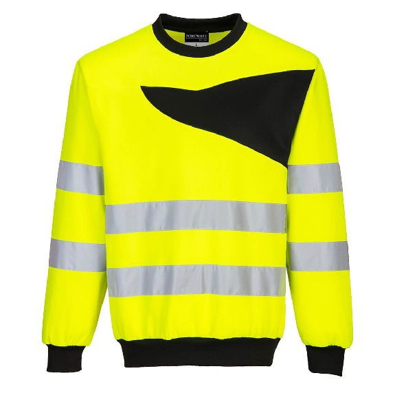 Portwest - Sweat-shirt manches longues haute-visibilité à col rond PW2 Portwest - Sweat-shirt manches longues haute-visibilité à col rond PW2-Lire la description