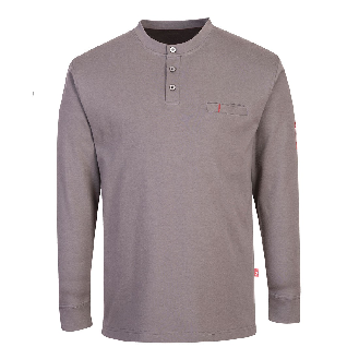 Portwest - Sweat-shirt Homme anti-feu avec col boutonné-Lire la description