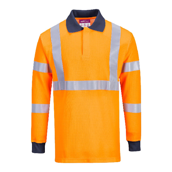 Portwest - Polo résistant à la flamme avec norme RIS HV - FR76 Portwest - Polo résistant à la flamme avec norme RIS HV - FR76-Lire la description