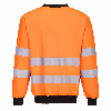 Portwest - Sweat-shirt manches longues haute-visibilité à col rond PW2