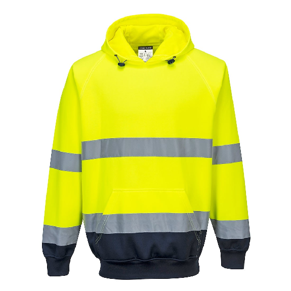 Portwest - Sweat-shirt à capuche bicolore HV - B316 Portwest - Sweat-shirt à capuche bicolore HV - B316-Lire la description