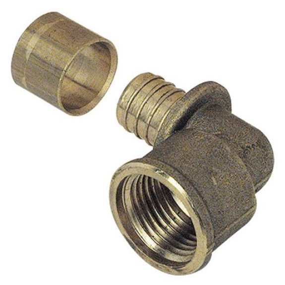 Coude femelle fixe et raccord à glissement PER D16 1/2''  - 2307-16-15-Leer más