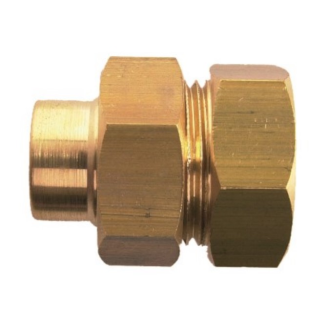Raccord 3 pièces union joint cônique femelle20X27 - 22 - GARIS - D155095-Lire la description