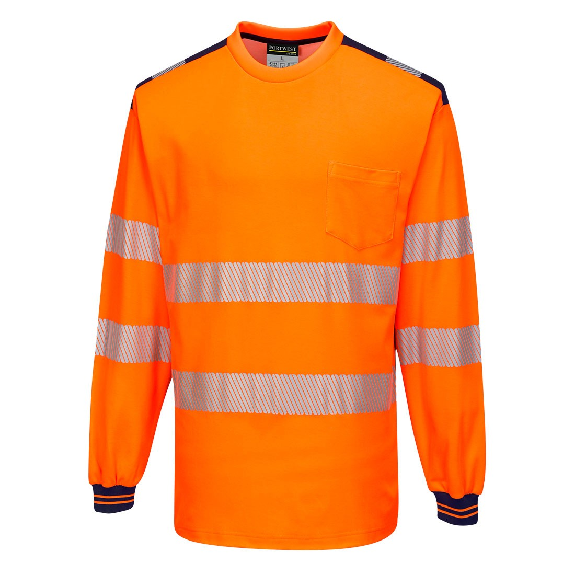 Portwest - T-Shirt PW3 manches longues HV - T185-Lire la description