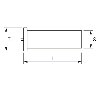 Goujon a souder Aluminium M4X10