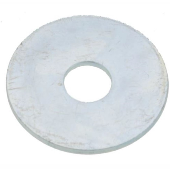Rondelle plate extra large Ultima acier zingué blanc NFE 25513-Lire la description