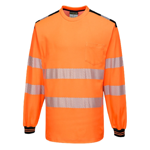 Portwest - T-Shirt PW3 manches longues HV - T185-Lire la description